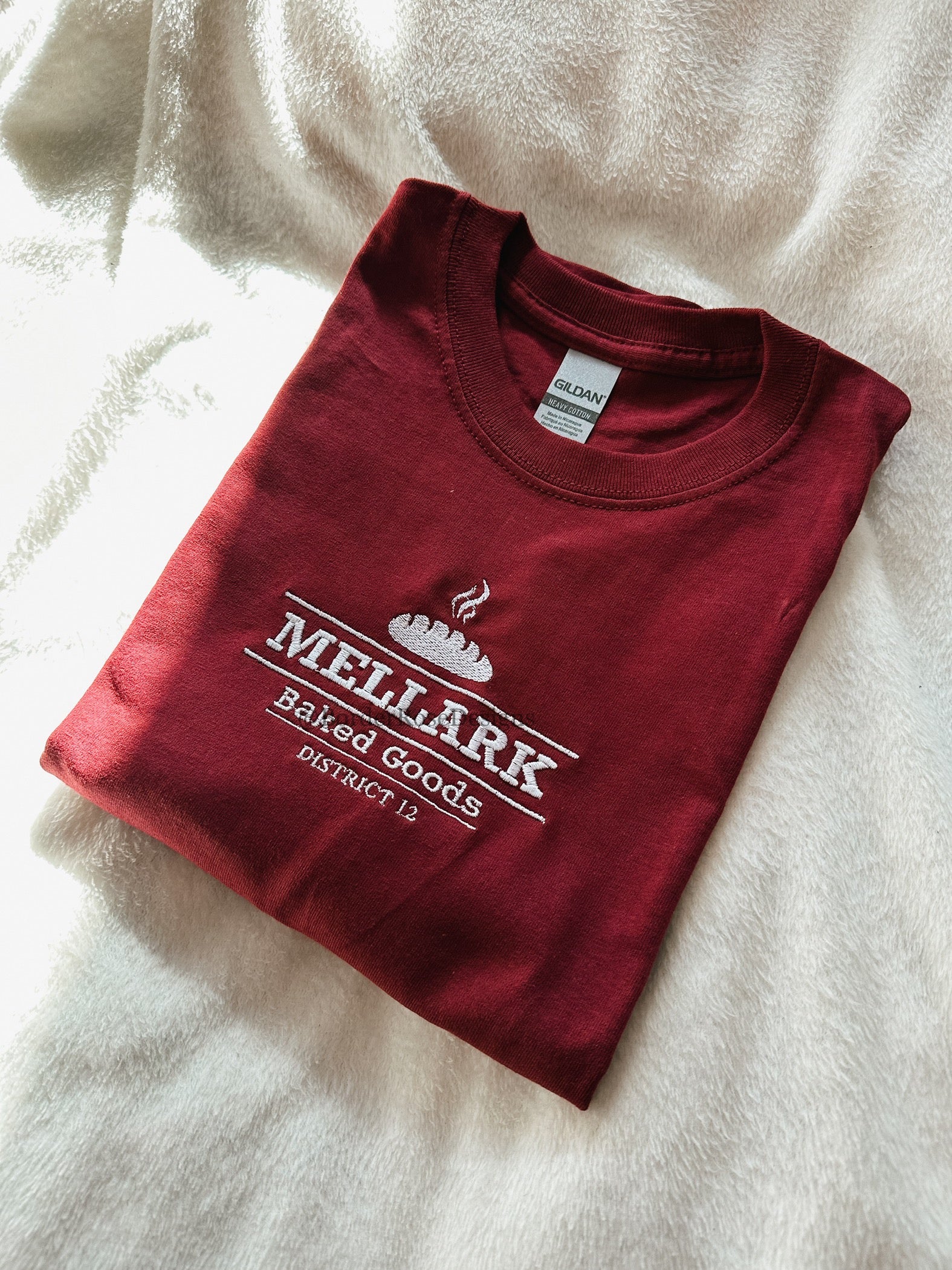 Mellark's Baked Goods Ready to Ship Unisex Embroidered T Shirt