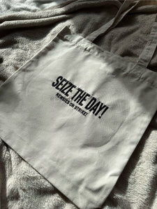 Seize The Day Newsies Embroidered Tote Bag