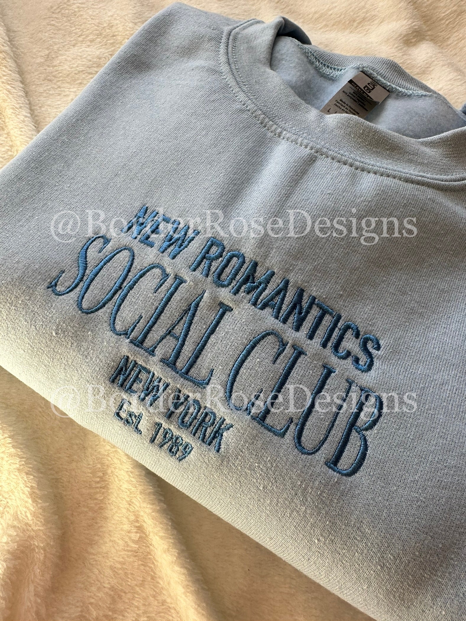 New Romantics Social Club Unisex Embroidered Sweatshirt