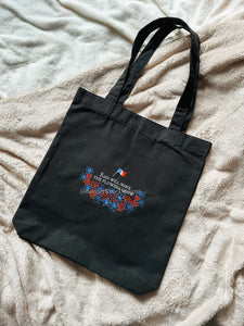 Rain Will Make The Flowers Grow Les Mis Embroidered Tote Bag