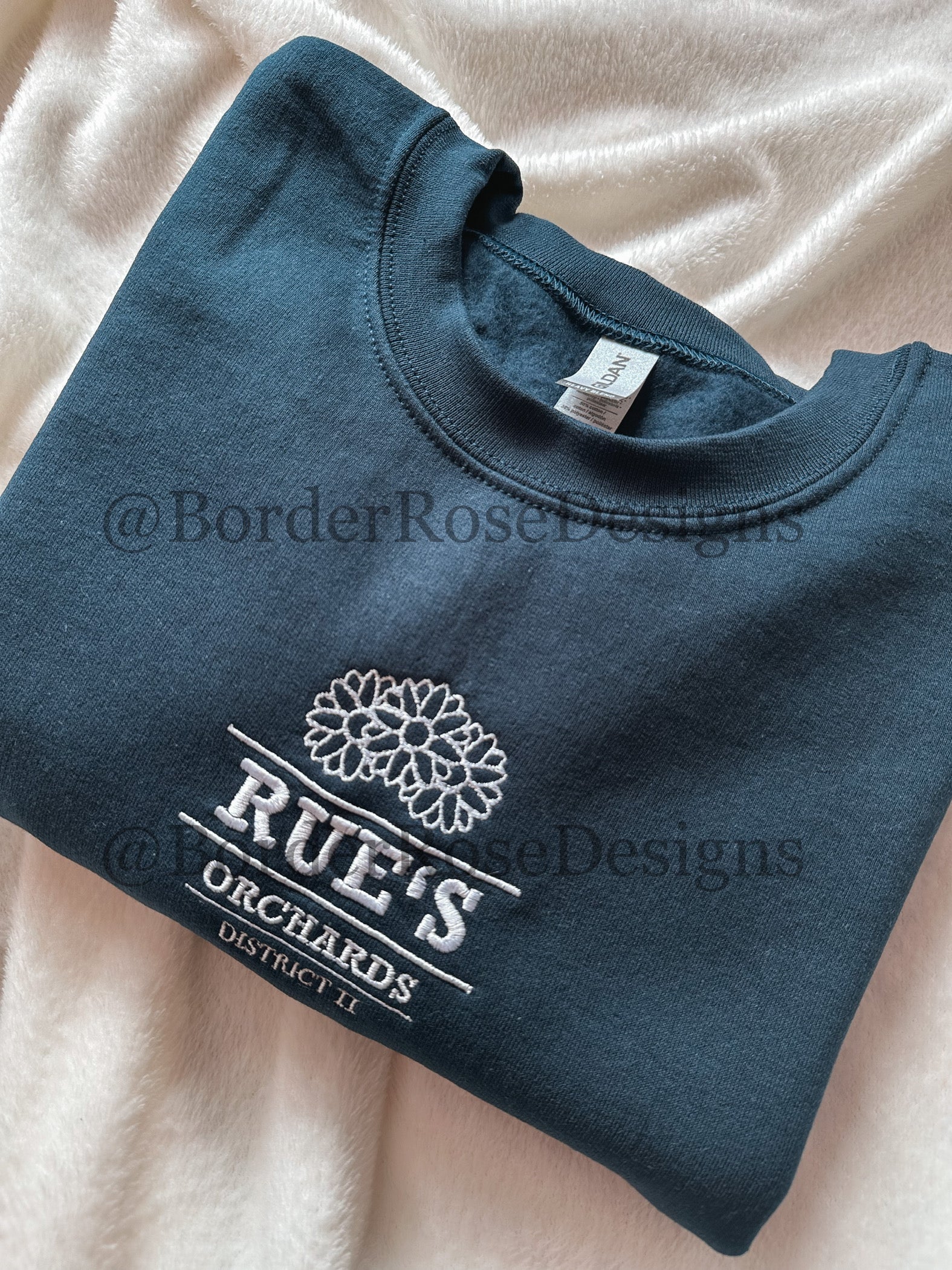 Rue's Orchards Unisex Embroidered Sweatshirt