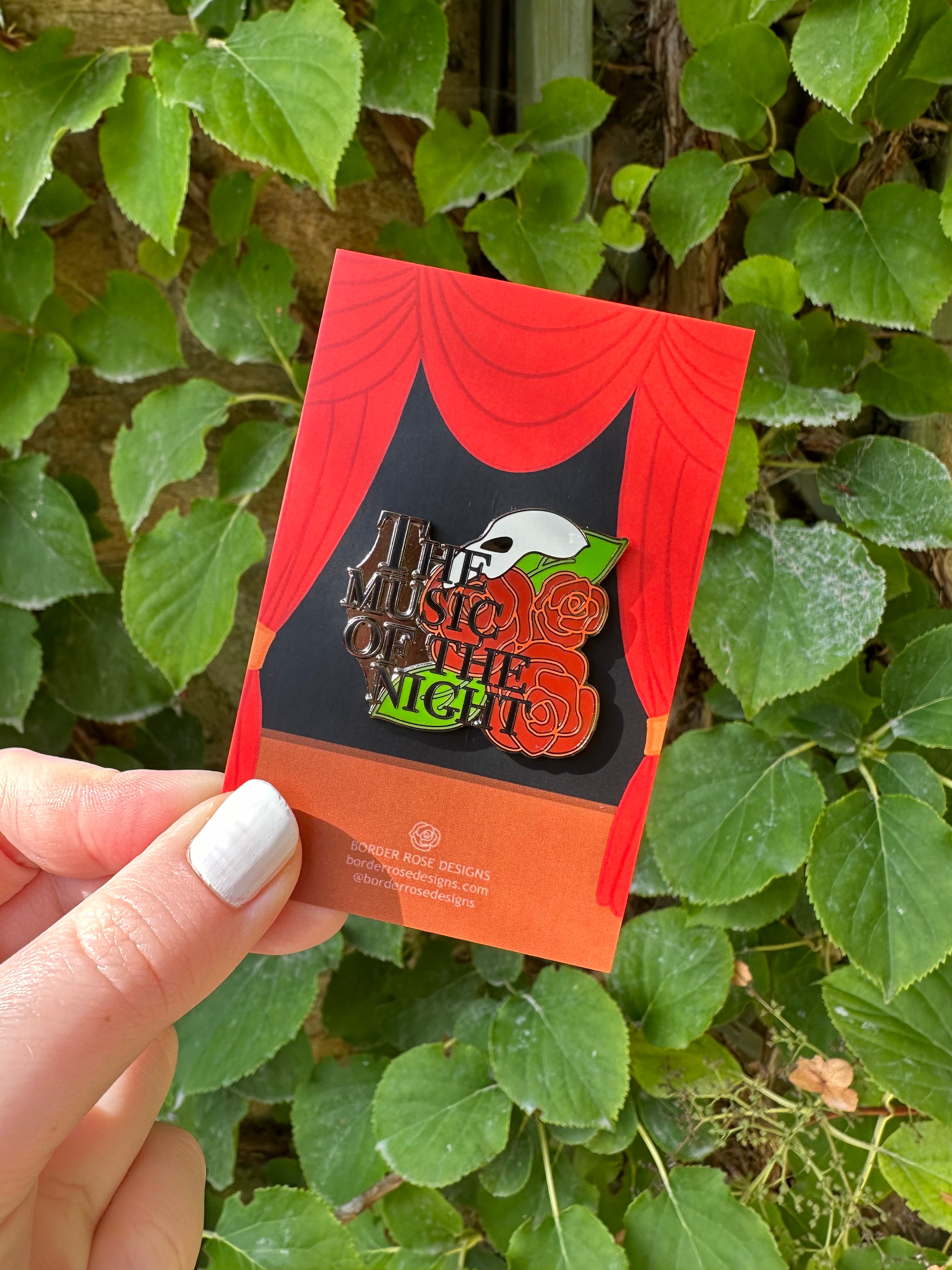 Music Of The Night Phantom of the Opera Enamel Pin Badge