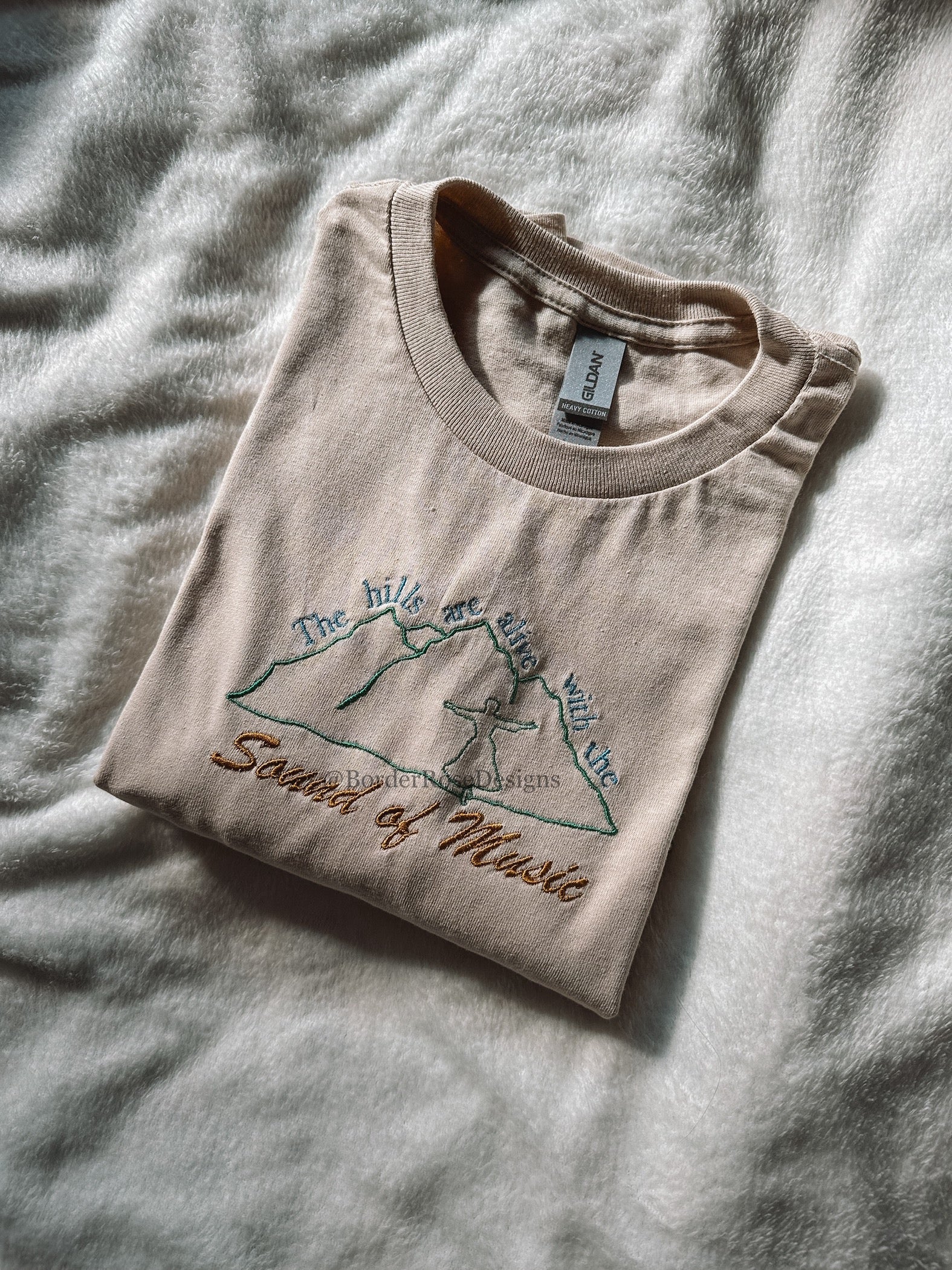 The Sound of Music Ready to Ship Unisex Embroidered T Shirt