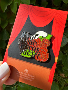 Music Of The Night Phantom of the Opera Enamel Pin Badge