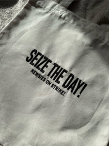 Seize The Day Newsies Embroidered Tote Bag