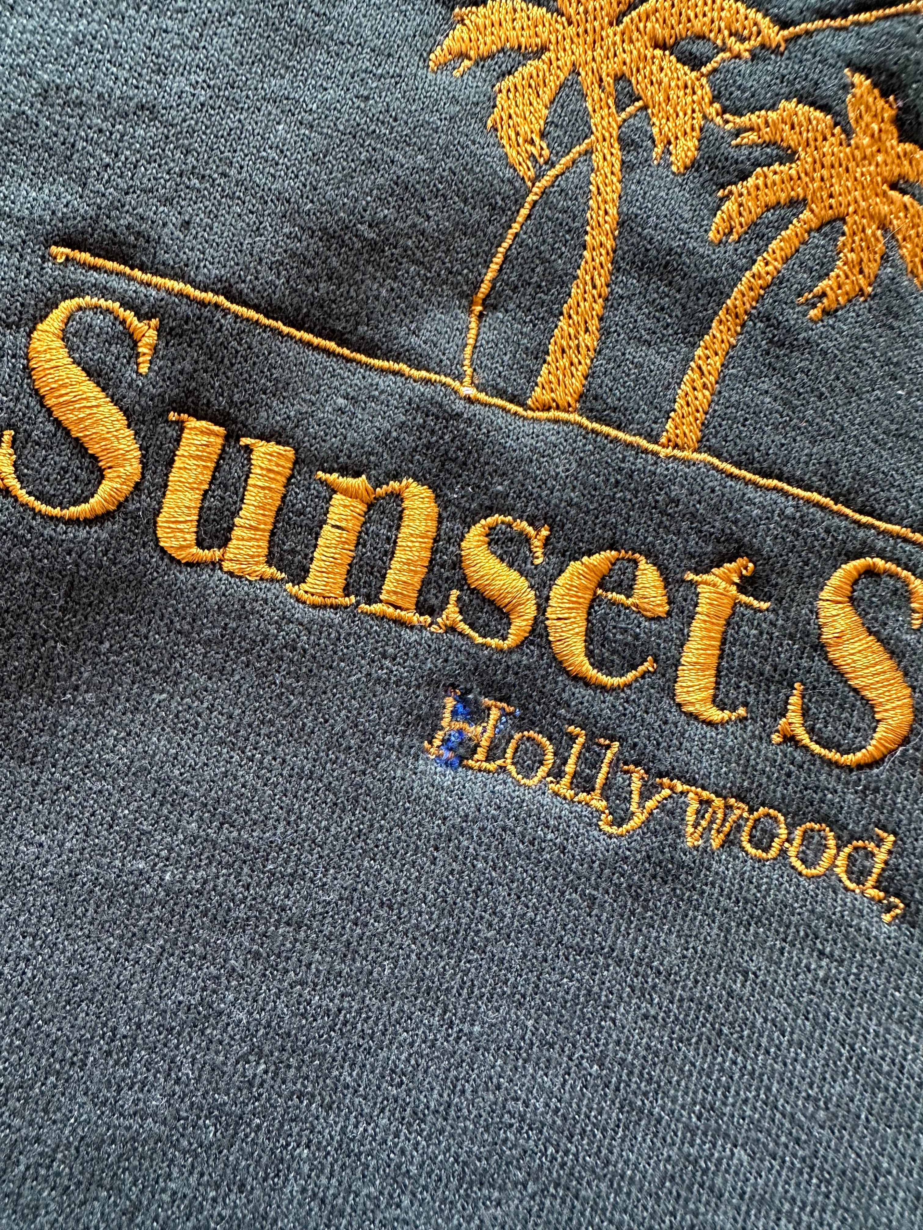 SMALL GREEN SECOND Sunset Studios Unisex Embroidered Sweatshirt