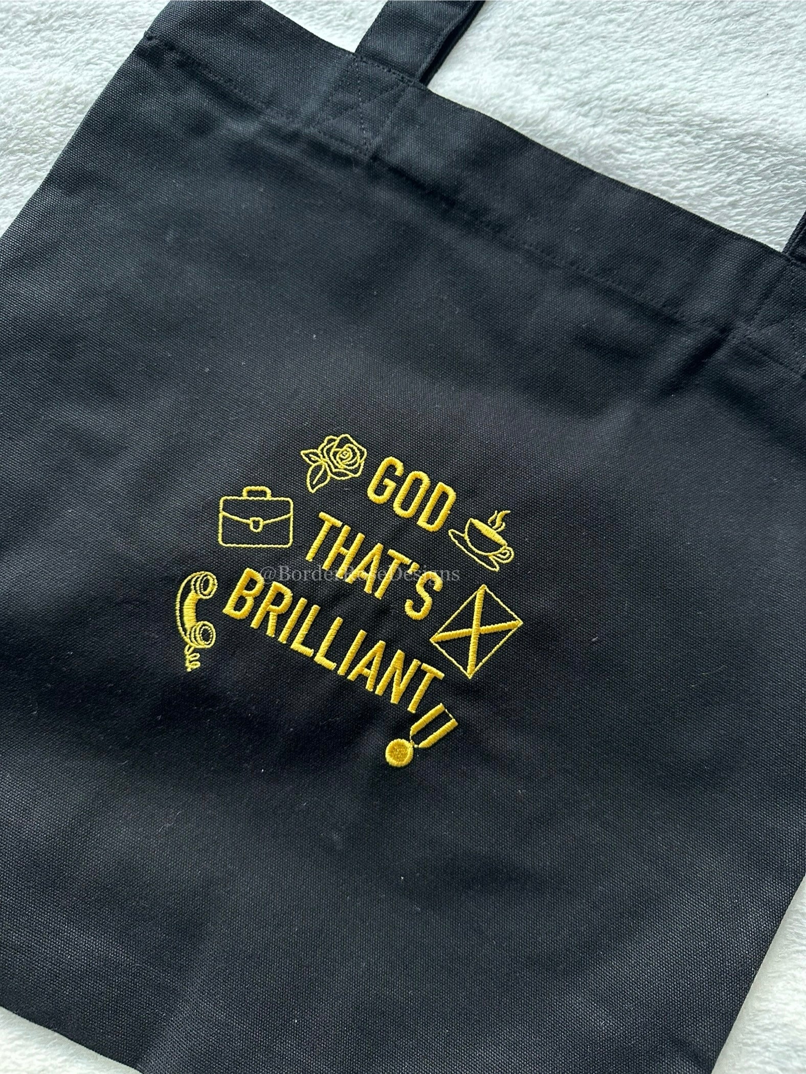 God That's Brilliant Operation Mincemeat Embroidered Tote Bag