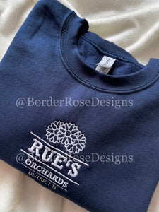 Rue's Orchards Unisex Embroidered Sweatshirt