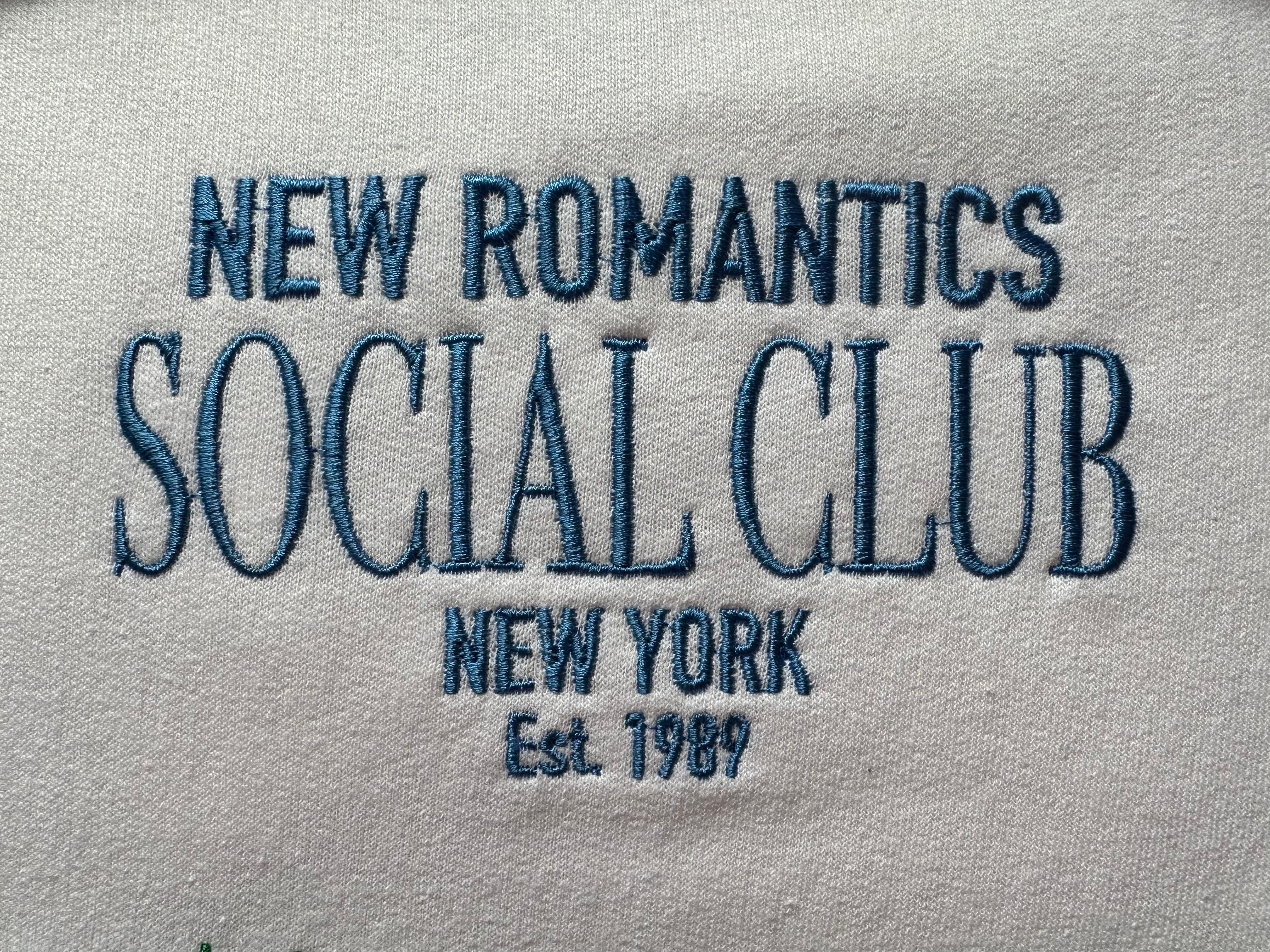 New Romantics Social Club Unisex Embroidered Sweatshirt