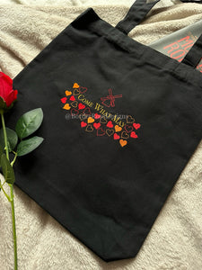 Come What May Moulin Rouge Embroidered Tote Bag