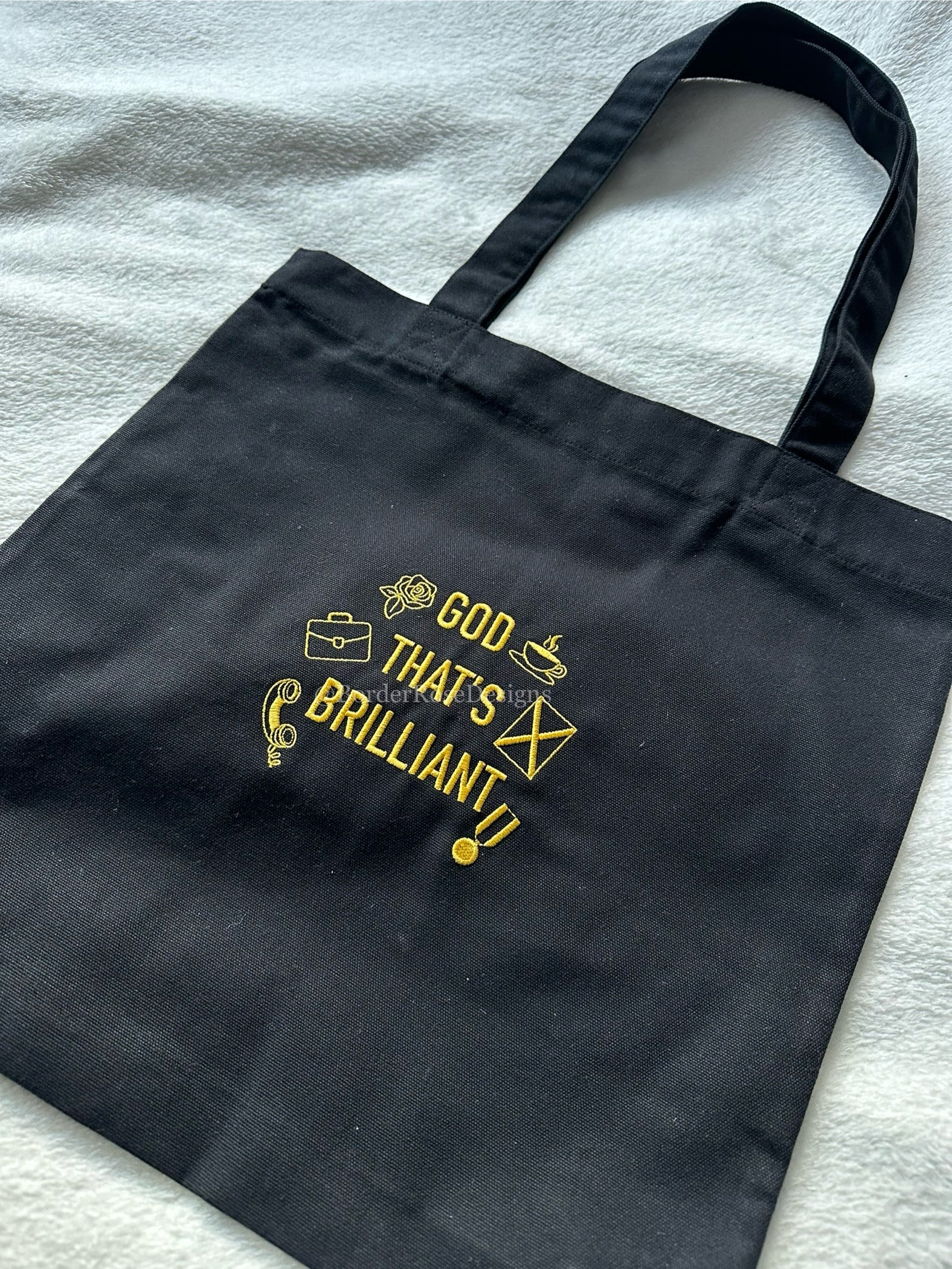 God That's Brilliant Operation Mincemeat Embroidered Tote Bag