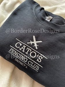 Cato's Fencing Club Unisex Embroidered Sweatshirt