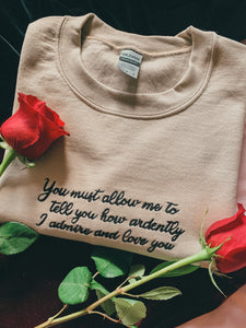 Admire and Love Unisex Sweatshirt